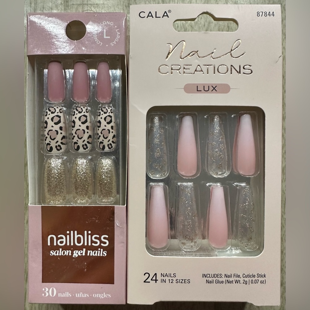 CALA Nail Creations LUX & nailbliss salon gel nails 54 nails (2 for price of 1)
